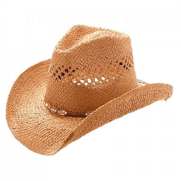 Straw Cowboy Hats: Toyo Straw - Brown - HT-8178BN